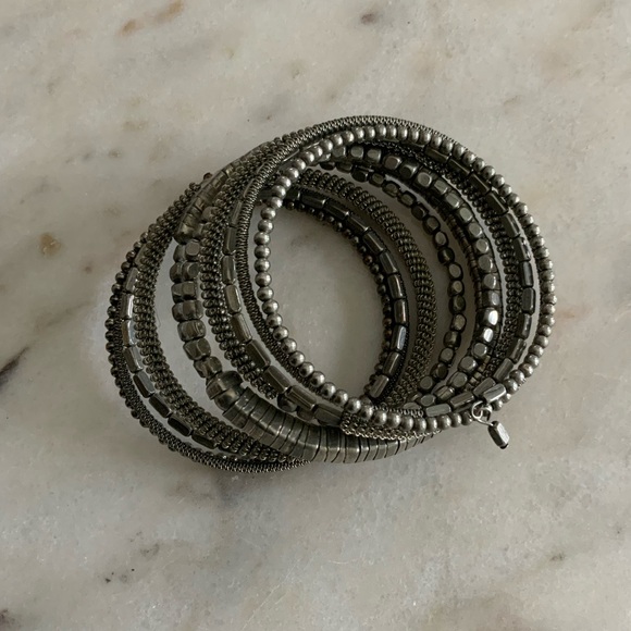 Silver Coil Bracelet - Picture 5 of 7